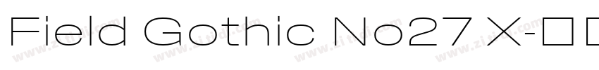 Field Gothic No27 X字体转换